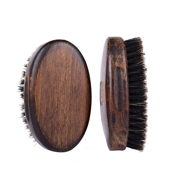 Top Selling Antique Restoring Color Natural Bristle Brush Animals Wooden Beard Brush for Men