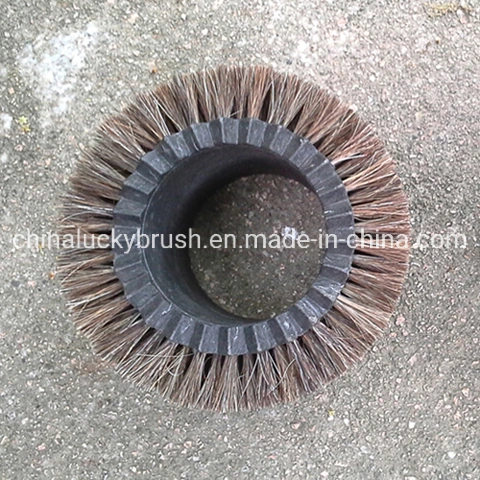 150mm Outer Diameter Horse Hair Galss Cleaning Brush/Small Roller Cleaning Brush Round Wheel Polishing Brush (YY-269)