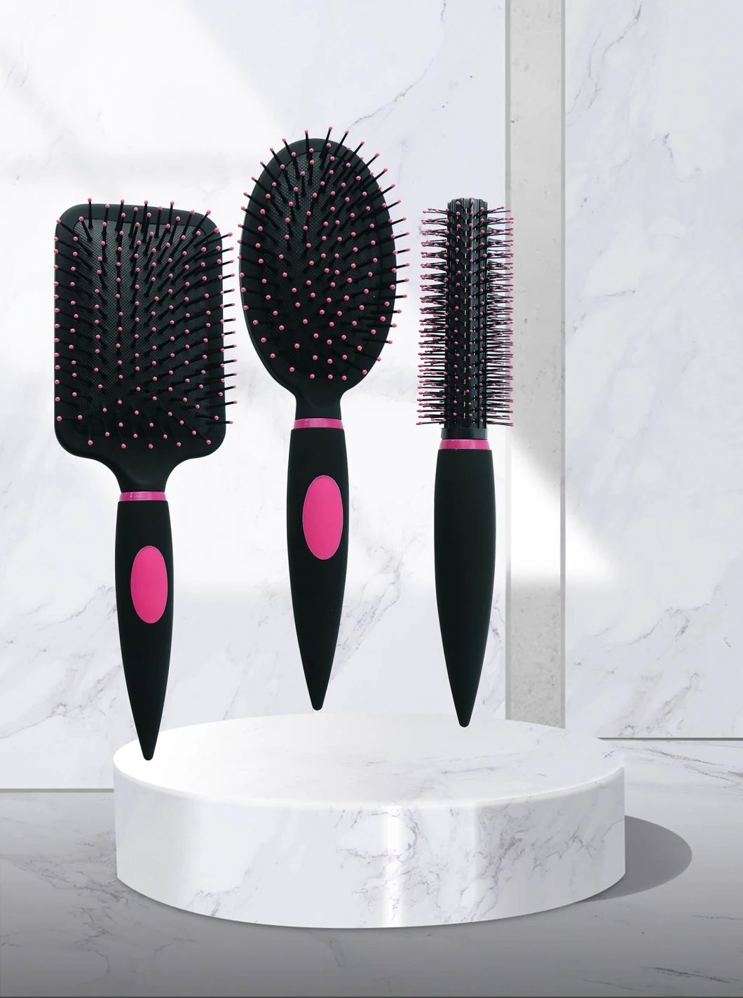 Classic 3PCS Home Salon Travel Comb Styling Set Detangling Massage Comb Gift Set Hair Brush