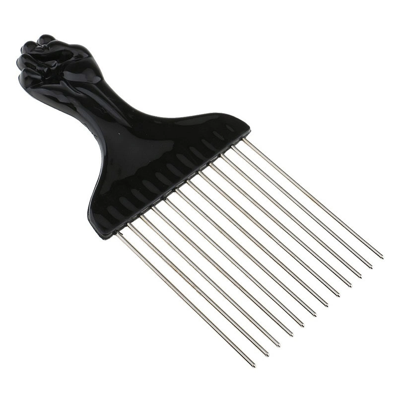 African Comb Professional Hair Brush with Logo Vent Detangling Nylon Bristle Extension Soft Material Wet and Dry Hair Comb