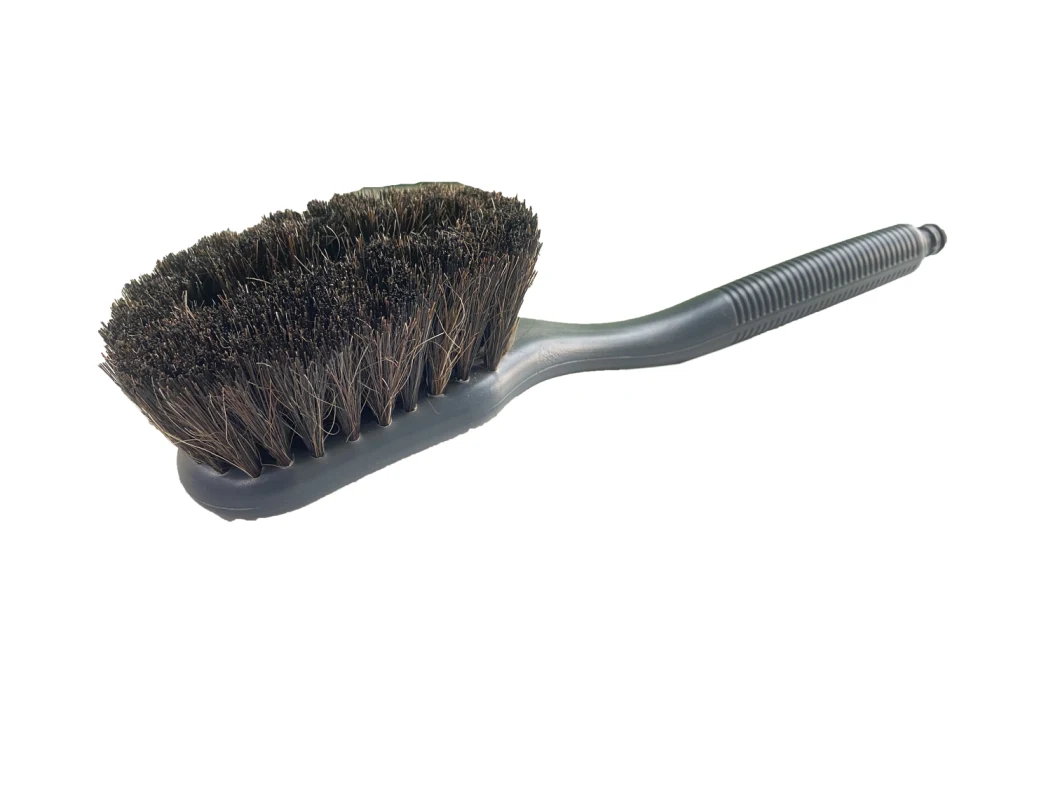 Man Made Pig Bristles Car Brush Water Through Brush Water Flow Brush Horse Bristles Brush Hand Car Cleaning Brush Car Care Products Plastic Car Brush