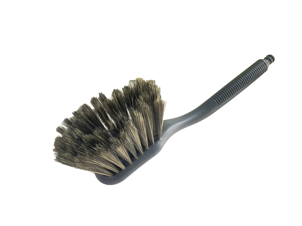 Man Made Pig Bristles Car Brush Water Through Brush Water Flow Brush Horse Bristles Brush Hand Car Cleaning Brush Car Care Products Plastic Car Brush