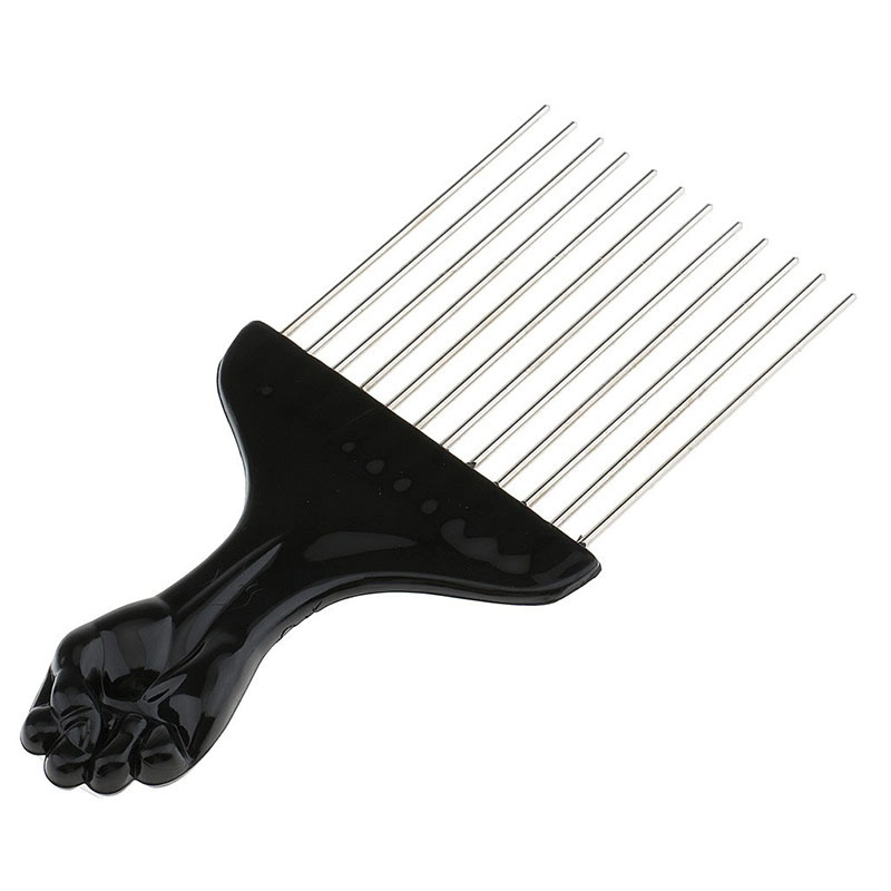 African Comb Professional Hair Brush with Logo Vent Detangling Nylon Bristle Extension Soft Material Wet and Dry Hair Comb