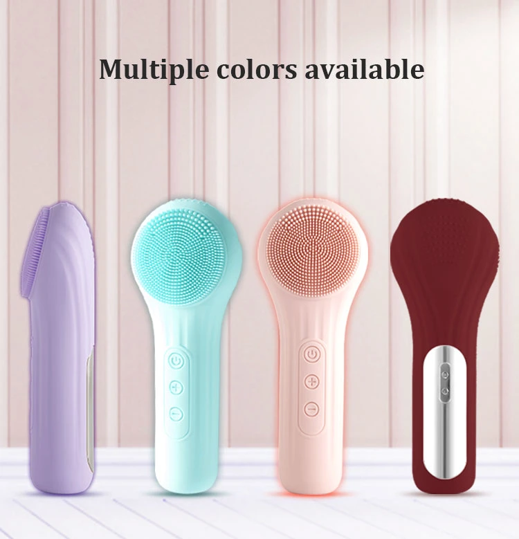 Cleansing Brush Men&prime;s and Women&prime;s Waterproof Facial Scrub Brush Rechargeable Facial Brush Suitable for Cleansing and Exfoliating Electric Facial Cleaning Brush