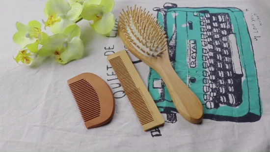 Eco-Friendly Bamboo Detangling Massage Wood Hair Comb Brush Airbag Comb