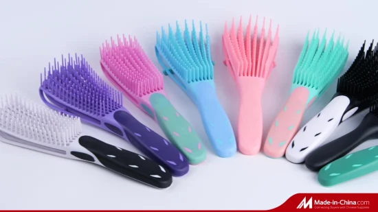 Hair Brush Packaging Vent Brush with Logo Custom Detangling Hair Brush Comb