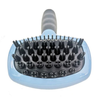 Manufaturer Pet Dog Cat Grooming Body Hair Brush for Massage & Shedding