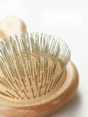 Bamboo Handle Oval Hair Comb