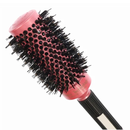 Heat Resistant Thermal Ionic Round Ceramic Boar Bristle Hair Brush